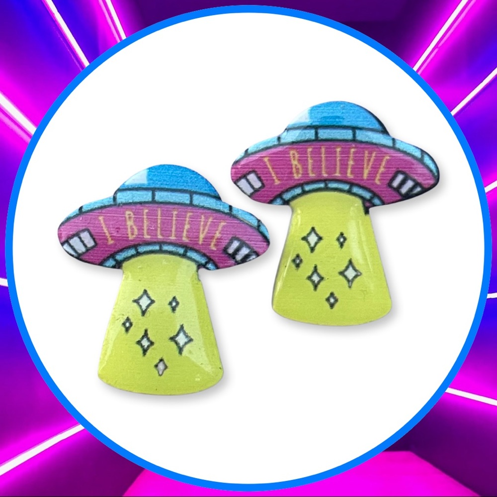UFO ‘Believe’ Stud Earrings
